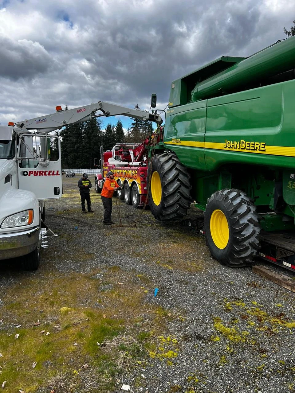 Smiling driver operating his truck
